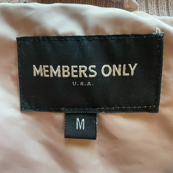 MEMBERS ONLY LIGHT PINK SATIN JACKET - Picture 8 of 13